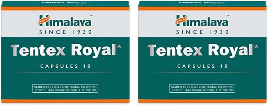 Himalaya Tentex Royal Capsules - 10 Capsules (Pack of 2), 2 count