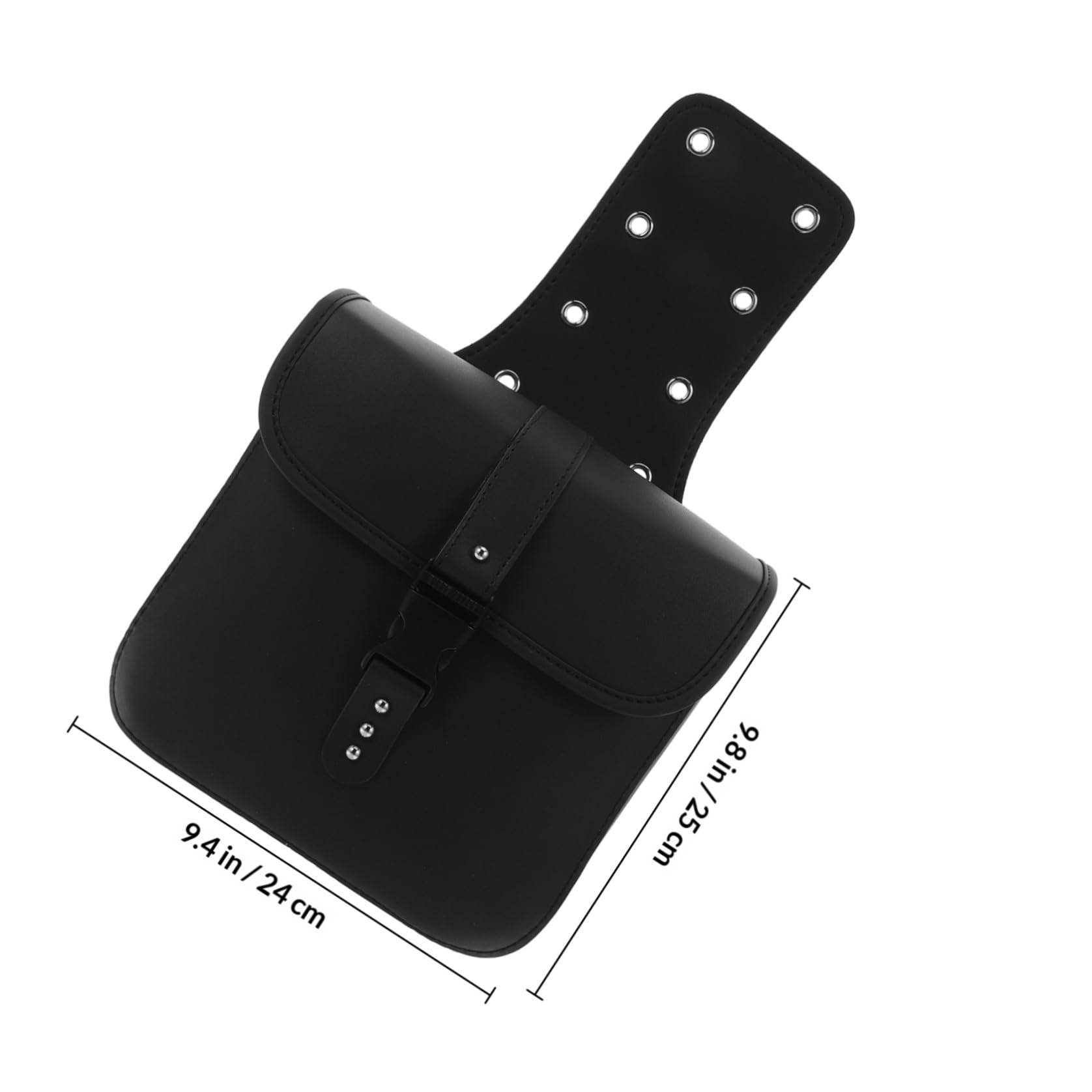 Borsa Laterale Moto in Pu, Mini Bisacce da Sella per Motocicletta, Pratica e Resistente, per Uso Quotidiano, Nero