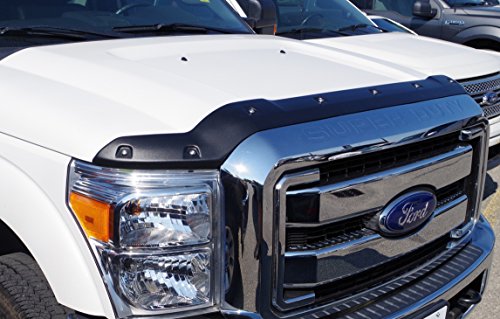 FormFit Textured Black Tough Guard Hood Protector Bug Shield Deflector Fits 2011-2016 Ford