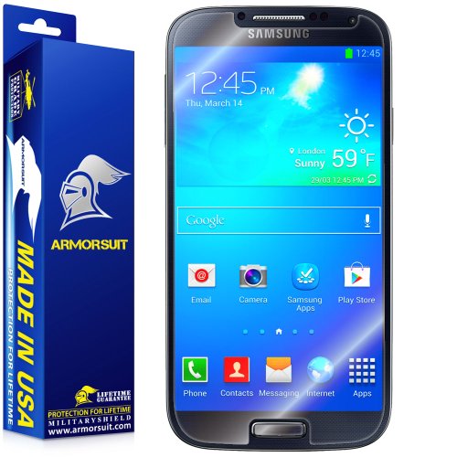 ArmorSuit MilitaryShield [Case Friendly] Screen Protector for Samsung Galaxy S4 - Anti-Bubble HD Clear Film
