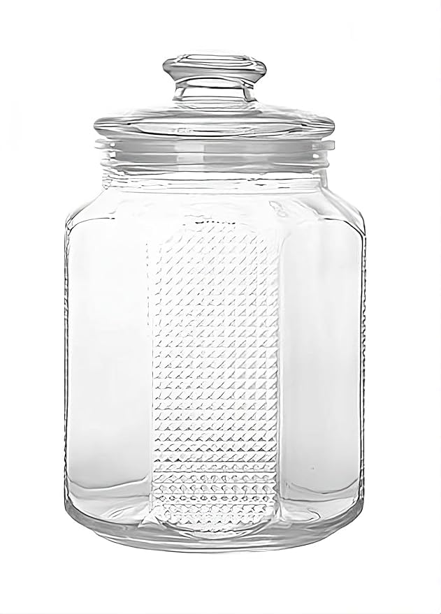 2300 ML Glass Storage Jar – Large Airtight Kitchen Container, Clear Preserve Jar for Pickles, Masala, Sugar, Cookies & Dry Food – Pack of 1, Premium Food-Safe & Leak Proof AC-image-38