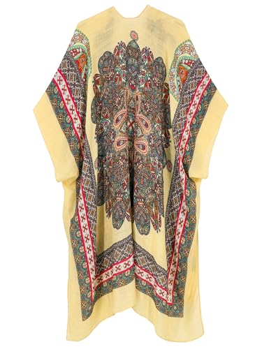 Image of Breezy Lane Women's Kimono Cardigan Summer Swimsuit Coverups Beach Cover Up with Floral Print for Vacation