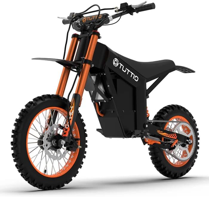 IGC 2000W Electric Dirt Bike with 48V 21AH Battery, 37MPH Tuttio Soleil01 Electric Motorcycle for Adults, 14"/12" Fat Tire E-Bike with 45 Miles Long-Range for Off-Road Mountain (USA Warehouse)