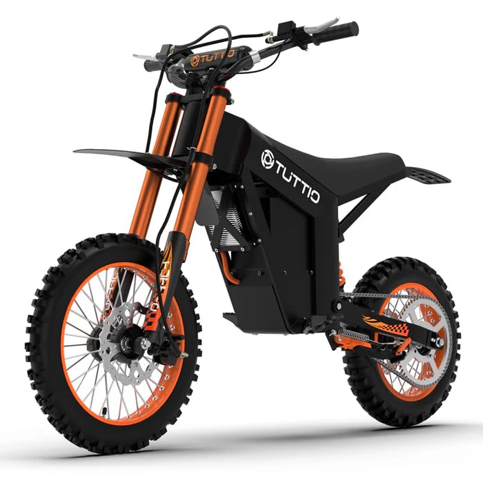 IGC 2000W Electric Dirt Bike with 48V 21AH Battery, 37MPH Tuttio Soleil01 Electric Motorcycle for Adults, 14"/12" Fat Tire E-Bike with 45 Miles Long-Range for Off-Road Mountain (USA Warehouse)