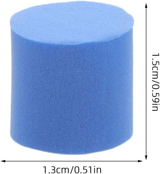 Habitat Sponge Plugs for Test Tube Colonies, 50 Pcs Feeding Accessories with Water Block Function, Round Hole Stopper for Nest and Colony Maintenance