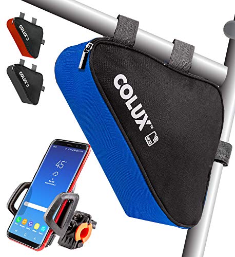 Colux Sport Triangle Bike Bag & Handlebar Phone Holder – Weatherproof & Water