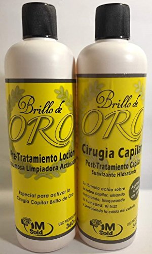 Capillary surgery kit Gold Glitter 360 ml (shampo and capillary surgery)