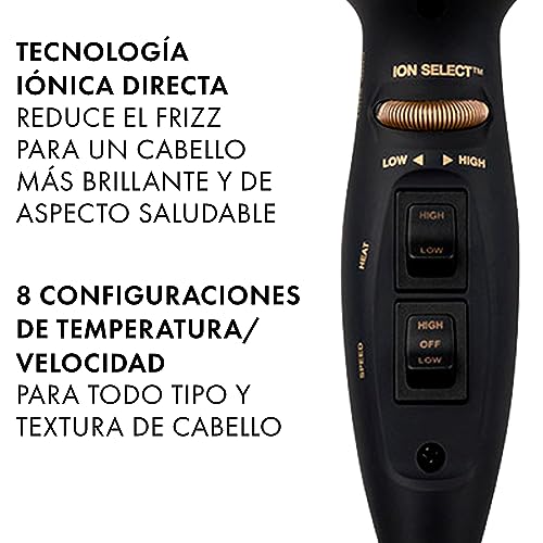 Hot Tools Pro Artist Black Gold 2100 Turbo Ceramic + Ionic Hair Dryer HT7017BG の商品画像 1