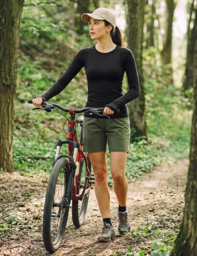 Image of MathCat Seamless Long Sleeve Workout Tops for Women