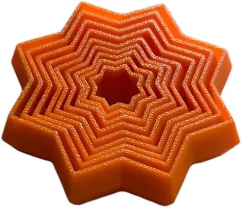 3D Printed - Fidget Star - Stress Relief/Anxiety Toy (Pink)
