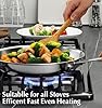 KOCH SYSTEME CS Tri-Ply Stainless Steel Frying Pan, 10 Inch Stainless Steel Skillet, Non-Toxic Cooking Pan, 18/10 Stainless Steel Pan, Dishwasher and Oven Safe, Induction Compatible, Silver #3