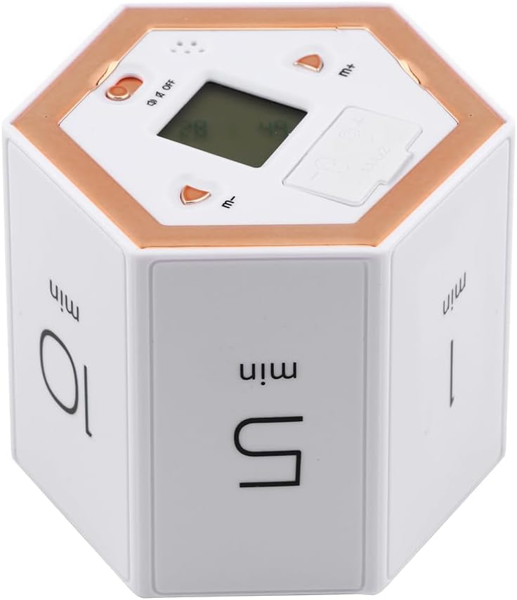 Amazon.com: Pomodoro Timer Clock, Cube Timer 5-15-30-60 Minute Preset ...
