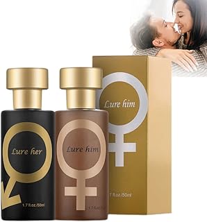 Golden Lure Pheromone Perfume, Golden Lure Perfume, Romantic Pheromone Glitter Perfume, Pheromone Perfume Spray for Women to Attract Men, Lure Her Perfume for Men, Lure Him Perfume Pheromones