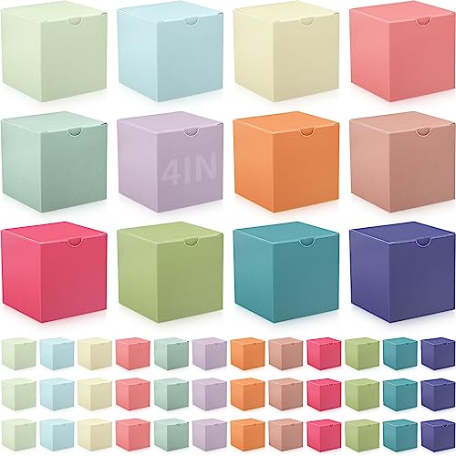 Zhehao 48 Pack Colorful Gift Boxes Small Cardboard Gift Boxes