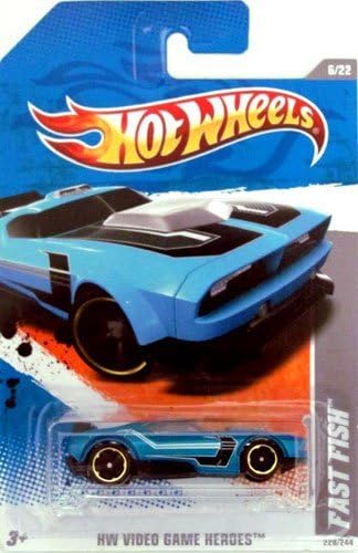 Hot Wheels 2011 Fast Fish HW Video Game Heroes 6 of 22 #228 Blue
