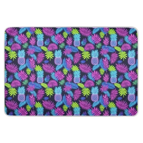 Summer Neon Pineapple Leaf Bed Underpads Waterproof Washable Bed Wetting Sheet Portable Cradle for Kids Adults Pets , 52