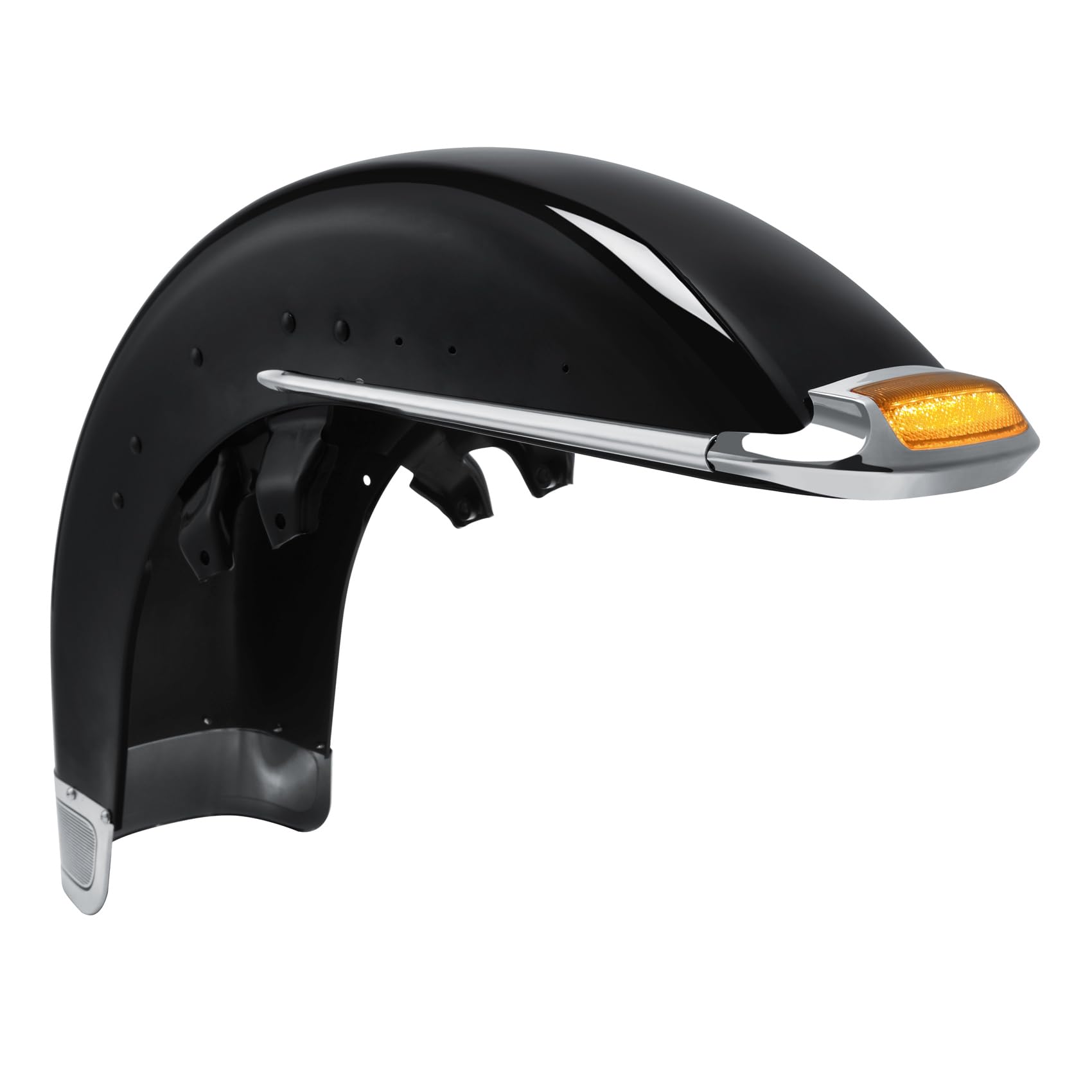 Amazon.com: TCMT Front Fender w/Trims & Smoke Tip Light Assembly