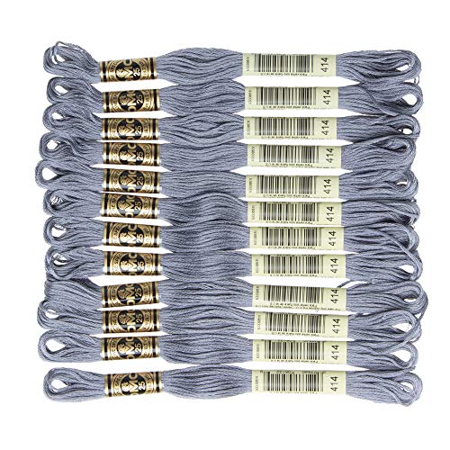 Image of DMC 6-Strand Embroidery Cotton Floss, Dark Steel Grey