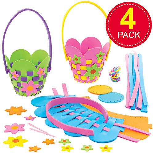 Baker-Ross-AT380-Flower-Basket-Weaving-Kits-Pack-of-4-Introductory-Sewing-for-Beginners-and-for-Kids-Arts-and-Crafts-Projects Baker-Ross-AT380-Flower-Basket-Weaving-Kits-Pack-of-4-Introductory-Sewing-for-Beginners-and-for-Kids-Arts-and-Crafts-Projects