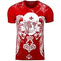 Versatility and Style: With its biker/biker style, this short sleeve cotton t-shirt with rhinestones is ideal for casual or dressy outfits in all seasons. A must-have piece for a look suitable for every occasion. Everyday comfort: An easy slip-on t-s...