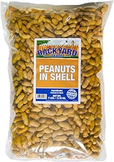 CountryMax Backyard Seeds in-Shell Raw Unprocessed Peanuts 7lbs - Premium Whole Peanuts for Wildlife & Squirrels, Natural Foraging, High Protein