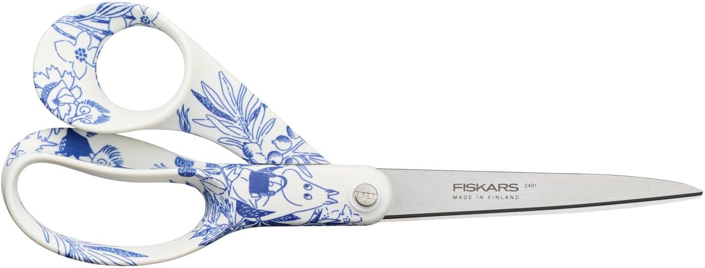 Fiskars X Moomin 1075572 All Purpose Scissors with Moomin Design, Right-Handed Length: 21 cm, Stainless Steel Blades Haru