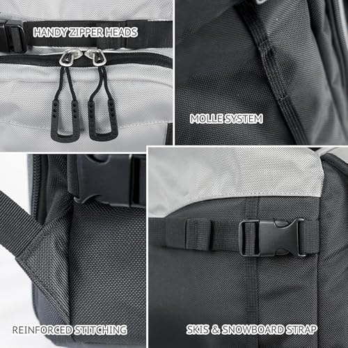 Image of Unigear Ski Boot Bag Backpack for Helmet 50L /70L, Goggles, Gloves, Skis, Snowboard & Accessories