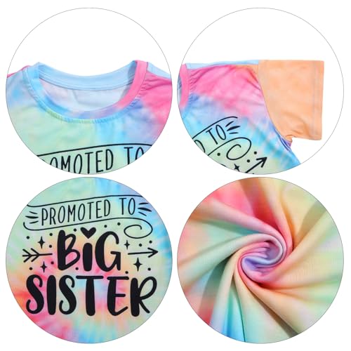 Image of Big Sister Shirts for Girls in My Big Sis Era T-Shirt Oversized Kids Sparkly Graphic Short Sleeve Outfits