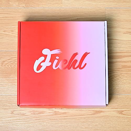 Fichl 9-Inch Small Silent Black Square Cubesugar Wall Clock, Discover Elegance With Modern Black & White. Unique Over-The-Edge Numbers, Non-Ticking Sweeping, Durable Plastic Frame & Clear Glass Panel #TOP4