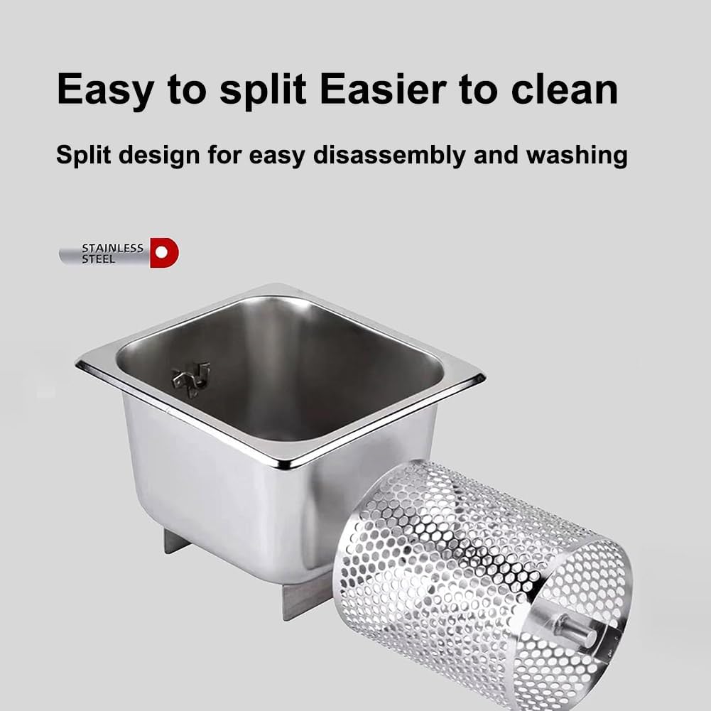 Rullo Per Burro In Acciaio Inox 1 Litro – Spalmatore Per Pane, Hamburger E Pasticceria, Impugnatura Ergonomica