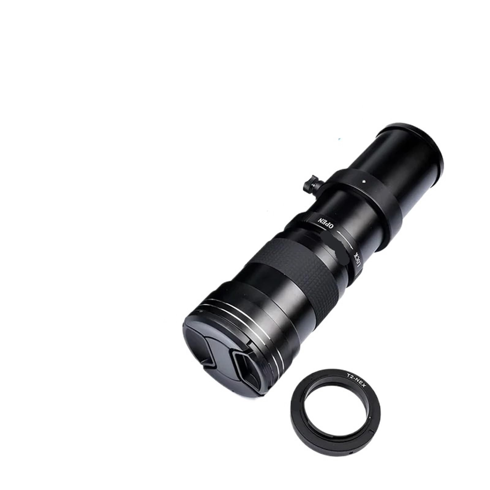 Compatibile con obiettivo zoom super teleobiettivo manuale Sony 420-800mm F8.3-16 con anello adattatore(A mount)