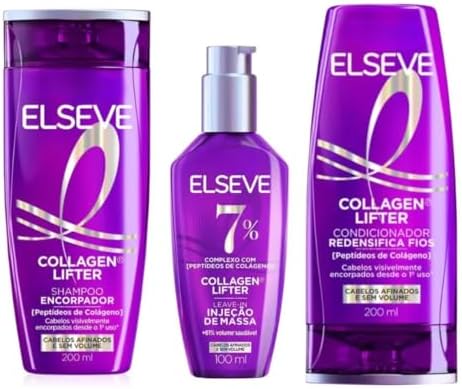 Kit Elseve Collagen Lifter Shampoo + Condicionador + Sérum 200ml