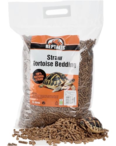 Reptalis Straw Pellet Bedding 10L Substrate for Tortoises & Bearded Dragons