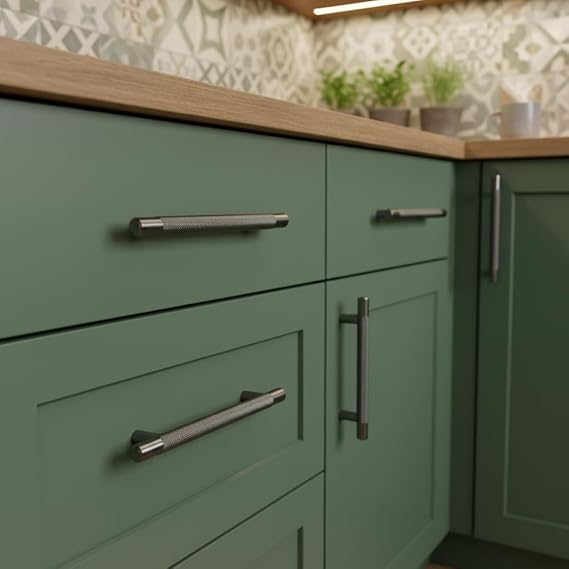 Alzassbg 3 Black Nickel Cabinet Pulls and Handles 6 Pack, AL3015AS