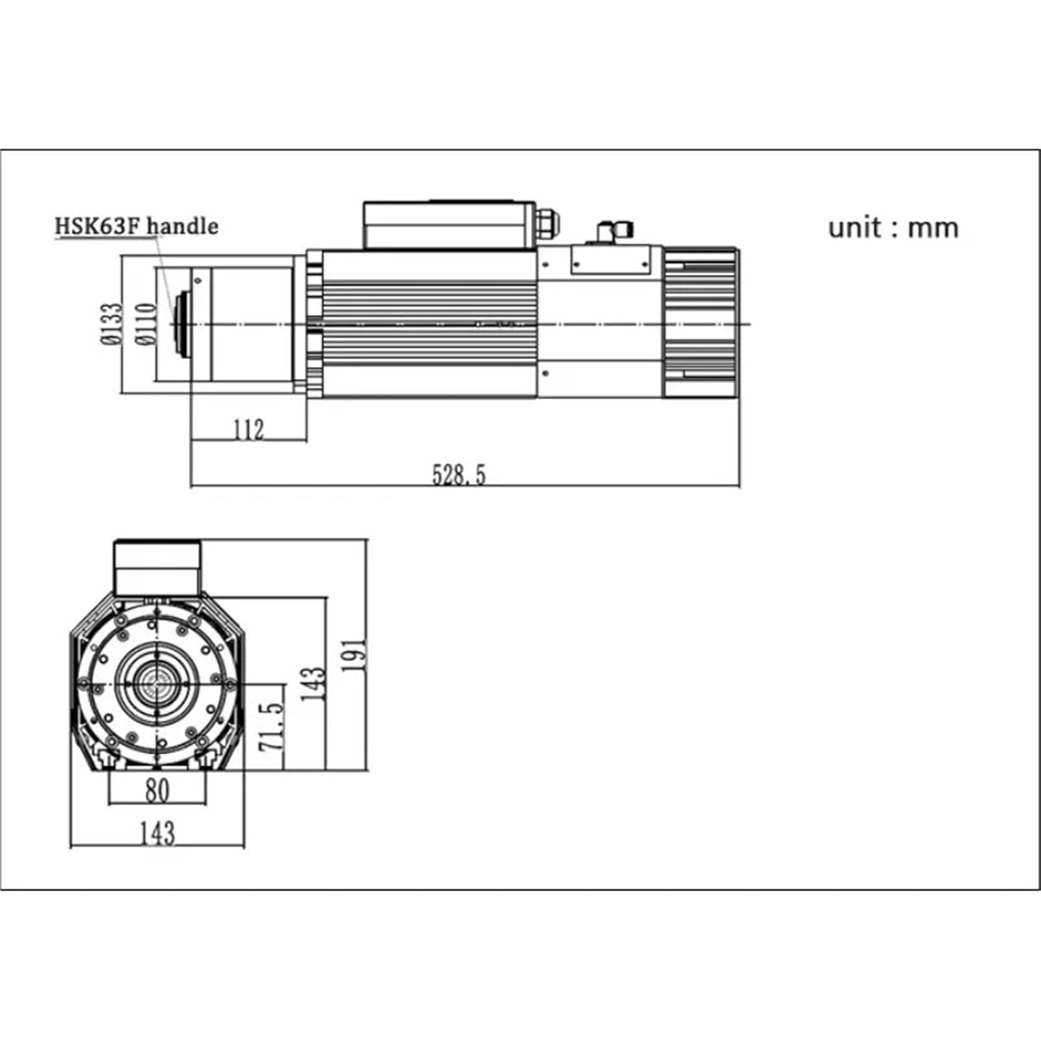 CC+ 9KW Automatic Tool Changer for Computerized Numerical Control Machine ISO 30 ATC