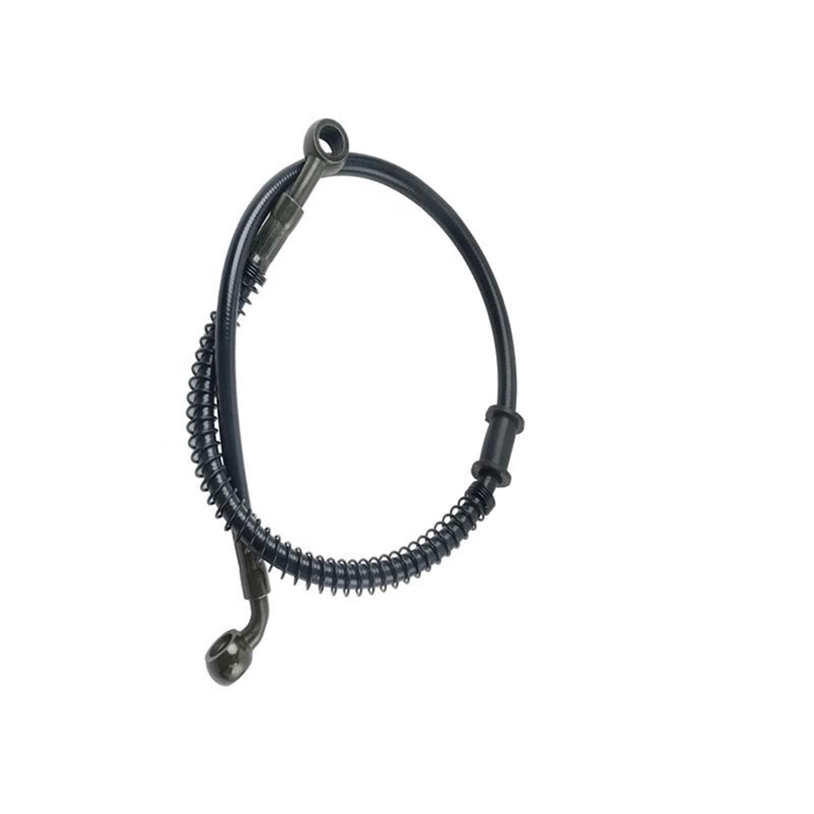 Ksxzw Black- Silver Motorbike Part Motorcycle Braided Brake Hose Line Steel Cable Hydraulic Pipe 500Mm For Motorbike Universal