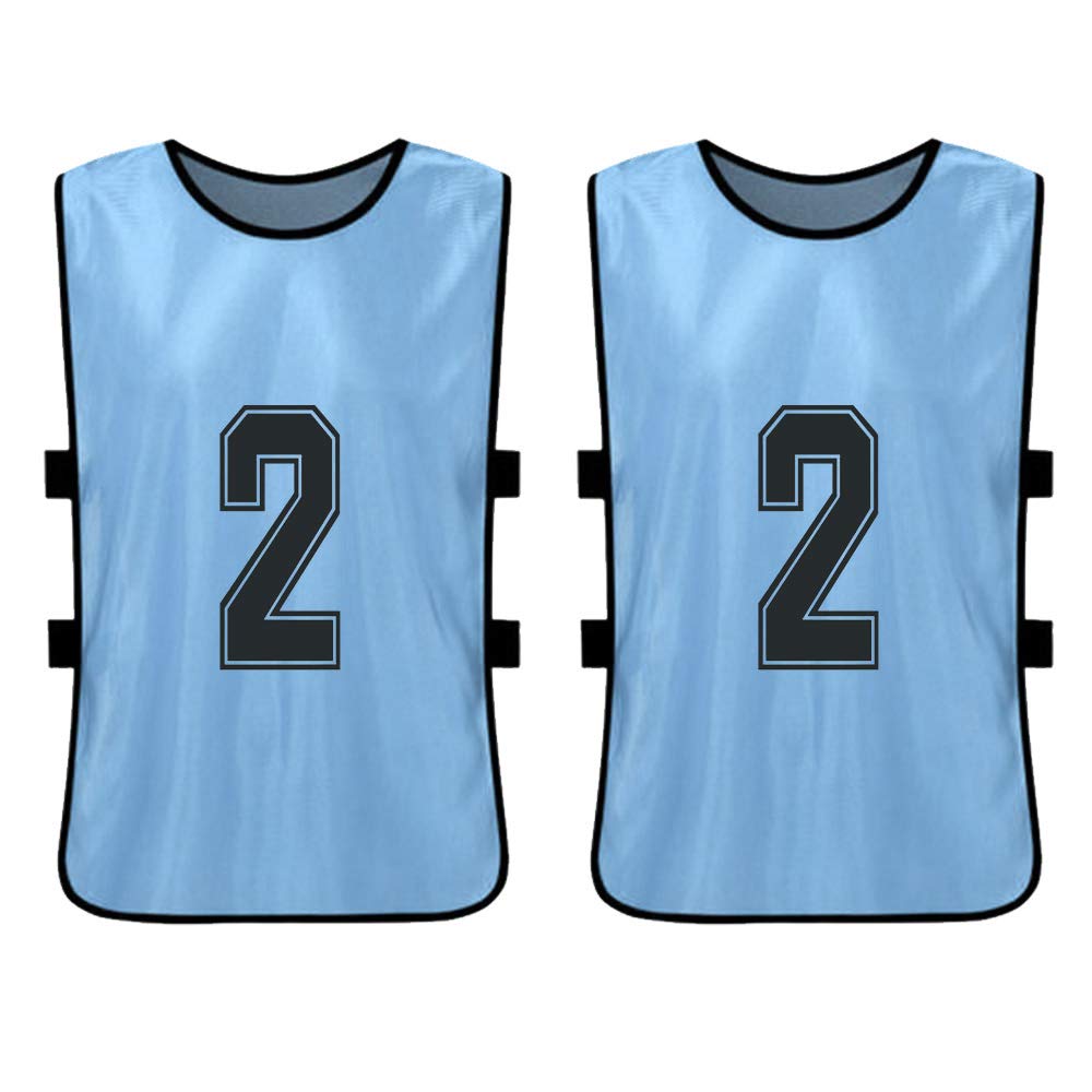 Petos de Futbol 12 piezas,baberos de fútbol,con liga avanzada numerada,camisetas de equipo de fútbol de secado rápido,deportes juveniles,entrenamiento de equipo de fútbol,baberos numerados,