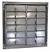 Dayton 36" Backdraft Damper/Wall Shutter, 36-1/2" x 36-1/2" Opening Required - 4FZK1