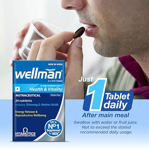 Wellman Multivitamin for Men – 30 Tablets (Monthly Pack) | Daily Self-Care & Inner Wellness | With Panax Ginseng, Vitamins A, B, C, D & Essential Nutrients