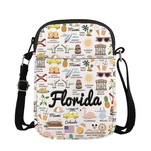 Sac à bandoulière Floride motif imprimé fière Floridian en toile