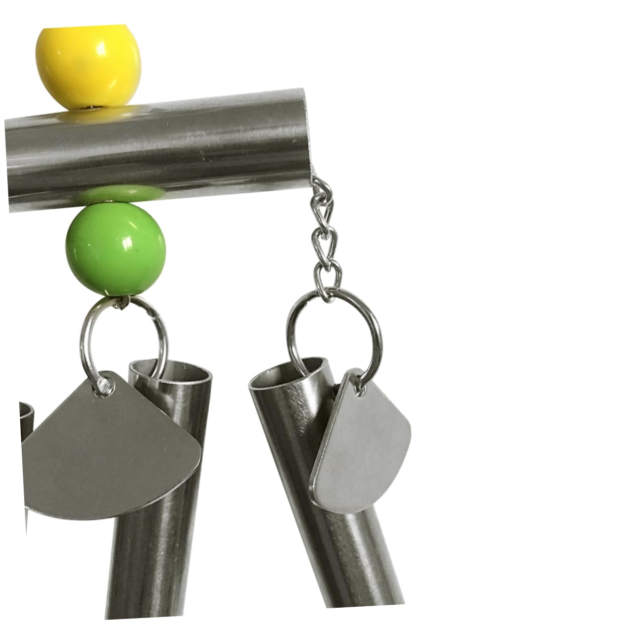 FRCOLOR 3stücke Vogelspielzeug Mit Glocke Für Mittelgroße Und Große Papageien Und Eichhörnchen Zufällig Gefärbten Perlen Für Käfigspiele