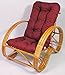 Produktbild Rattan Liegesessel, Rattansessel, Relexsessel, Hochlehner inkl. Polster Korbfarbe : Honig