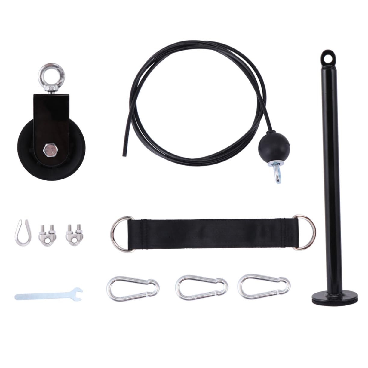 Toddmomy Dispositivo di fitness a discesa ad alta posizione pilates kit da palestra kit di allenamento fisico portatile attrezzature per il fitness fai da te Metallo