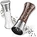 Produktbild LINFELDT® Salz und Pfeffermühle Set Edelstahl - TOP GEWÜRZMÜHLEN | Pfeffer und Salzmühle - Salt and Pepper Grinder | Pfeffer Salz Mühlenset, Pfeffermühle Groß, Salz Pfeffermühle Glas