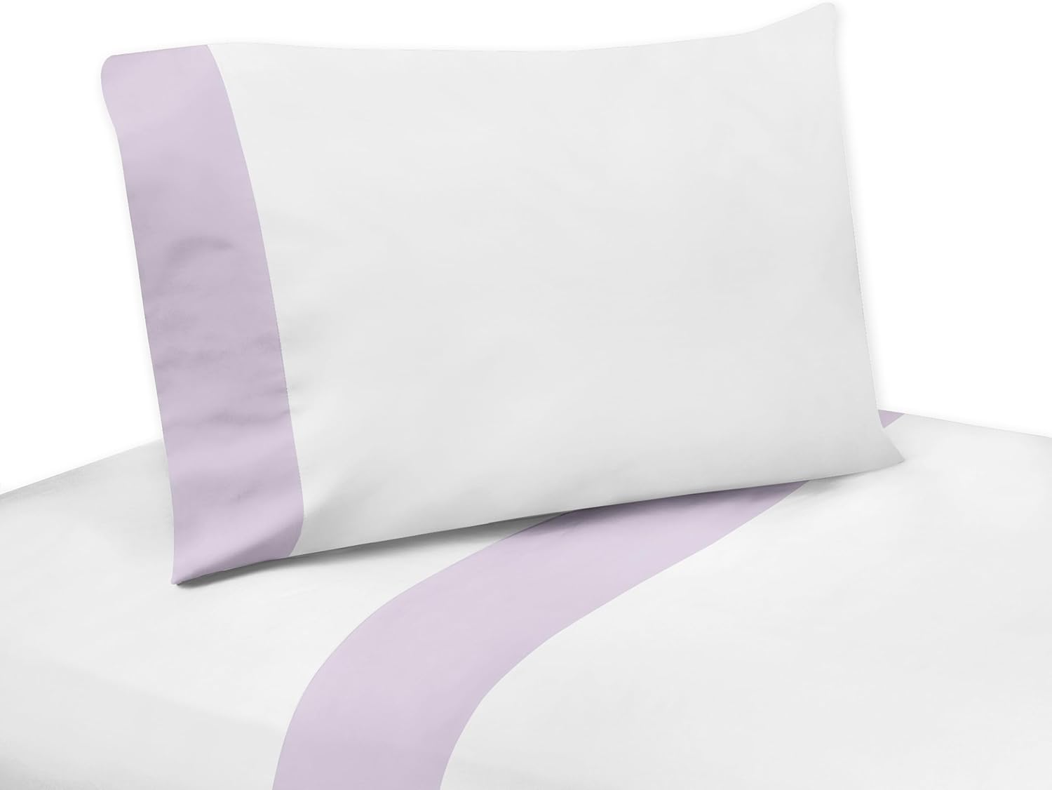 Sweet Jojo Designs Lavender Purple Boho Shabby Chic Floral Girl Toddler Bedding Set Kids Children 5p Bed in a Bag Comforter Blanket Pillowcase Sham Sheets Ivory Bohemian Vintage Watercolor Sage Green