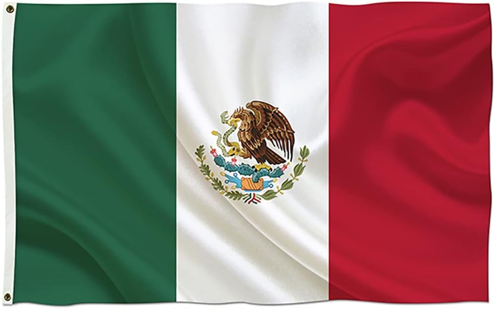 Mexican Flag 2X3 Bandera De Mexico Mexicanas Regalo Tapestry Independence Day 24"X36" Wall Home Decor Indooor Patio Lawn Porch Room Outdoor Grommets Banner Vehicle Truck Decor Decorations Gifts
