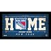 NHL New York Rangers Home Sweet Home Sign, 6 x 12", Blue