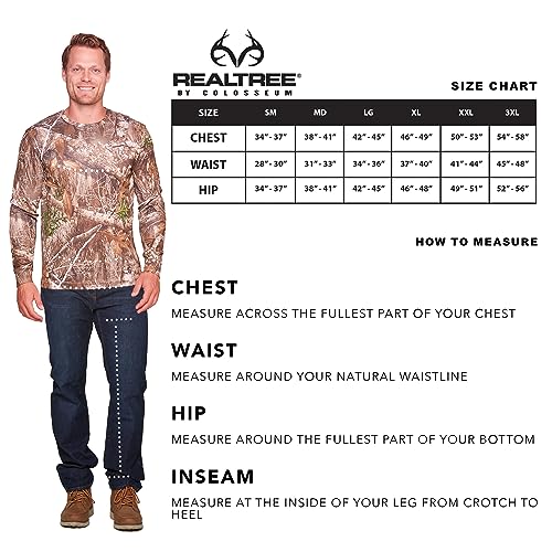 Colosseum RRTTL10839 Realtree Men'S Essential Camo Lightweight Performance Long Sleeve Shirt thumb #5
