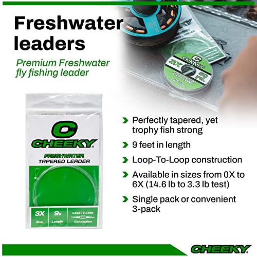 Cheeky Fishing Leader de Nylon para Pesca de Agua Dulce 3 Unidades miniatura 2
