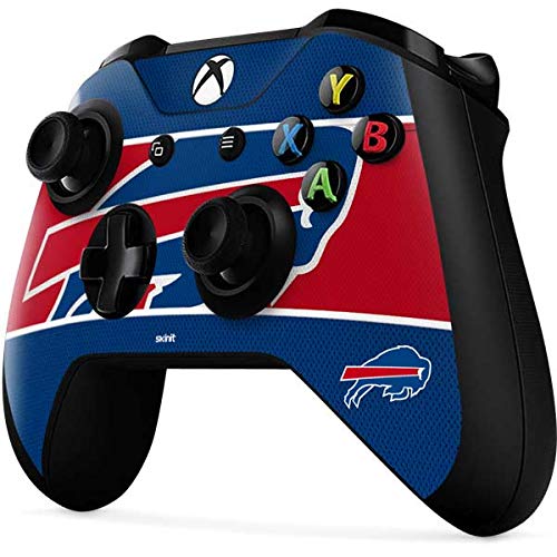 Skinit Decal Gaming Skin Compatible with Xbox One X Controller - Officially Licensed NFL Buffalo Bills Zone Block Design